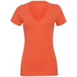 Ladies' Jersey Short-Sleeve Deep V-Neck T-Shirt