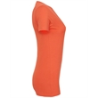 Ladies' Jersey Short-Sleeve Deep V-Neck T-Shirt