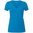 Ladies' Jersey Short-Sleeve Deep V-Neck T-Shirt