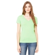 Ladies' Jersey Short-Sleeve Deep V-Neck T-Shirt