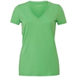 Ladies' Jersey Short-Sleeve Deep V-Neck T-Shirt