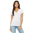Ladies' Jersey Short-Sleeve Deep V-Neck T-Shirt
