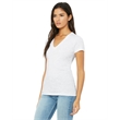 Ladies' Jersey Short-Sleeve Deep V-Neck T-Shirt