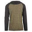Adult Raglan Sleeve Striped Jersey Hooded T-Shirt