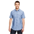 Mens Chambray Woven Shirt