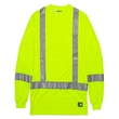 Men's Tall Hi-Vis Class 3 Performance Long Sleeve T-Shirt