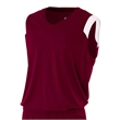 Adult Moisture Management V Neck Muscle Shirt