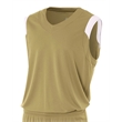 Adult Moisture Management V Neck Muscle Shirt