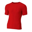 Adult Polyester Spandex Short Sleeve Compression T-Shirt