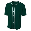Shorts Sleeve Full Button Baseball Top