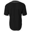 Shorts Sleeve Full Button Baseball Top