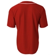 Shorts Sleeve Full Button Baseball Top
