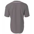 Shorts Sleeve Full Button Baseball Top