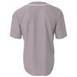 Shorts Sleeve Full Button Baseball Top