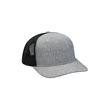 Heather Woven/Soft Mesh Trucker Style Cap