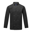 Unisex Studded Front Long-Sleeve Chef's Jacket