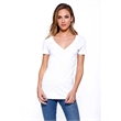 Ladies' CVC V-Neck T-Shirt