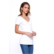 Ladies' CVC V-Neck T-Shirt