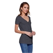 Ladies' CVC V-Neck T-Shirt