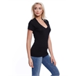 Ladies' CVC V-Neck T-Shirt