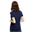 Ladies' 5.8 oz. Short-Sleeve Recover Yarn Crewneck