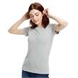 Ladies' 5.8 oz. Short-Sleeve Recover Yarn Crewneck