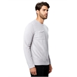 Unisex Velour Long Sleeve Pocket T-Shirt