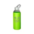 Prime Line 18oz Glass Bottle With Color Silicone Sleeve