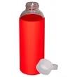 Prime Line 18oz Glass Bottle With Color Silicone Sleeve