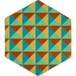 Hexagon Shape Soft Mouse Pad 7.38